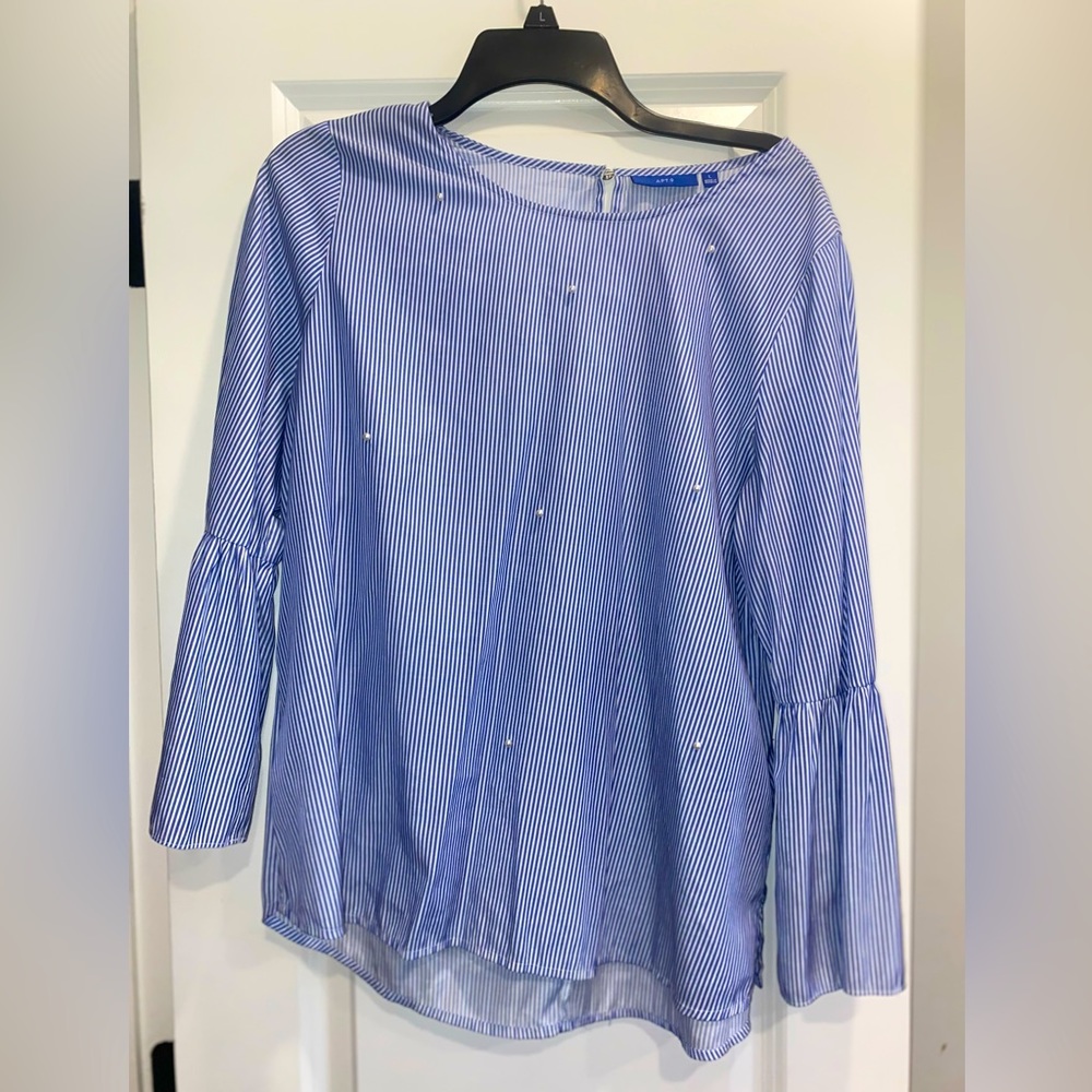 Pearl stripped blouse Size L
